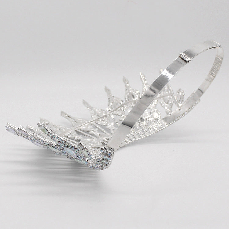 Gorgeous Rhinestone Pageant Crowns  Large High Quality Crystal Princess Tiaras And Crowns