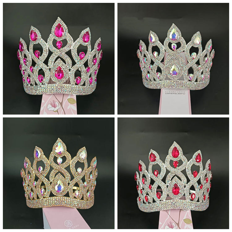 Pageant Crowns and Tiaras Luxury Wedding Tiara Beauty Queen Crown