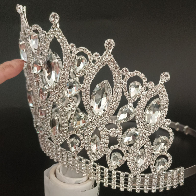 Luxury Bridal Tiara Beauty Women Pageant Crown Rhinestone Tiara Crown