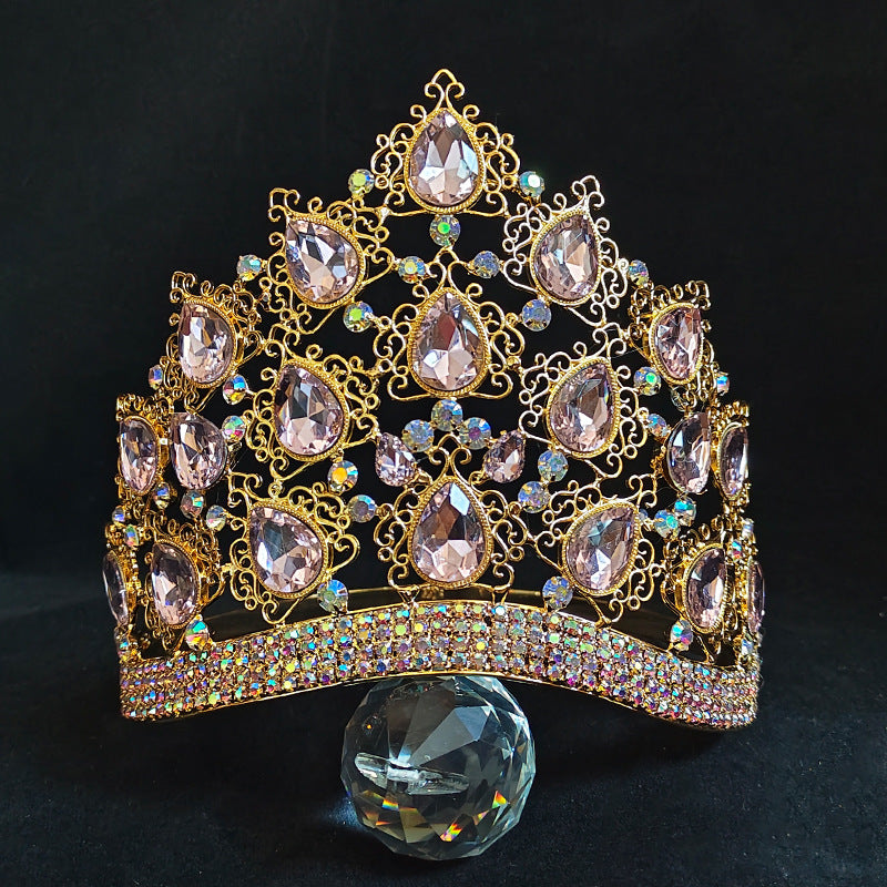 Luxury Crystal Bridal Crown Comfort Band Beauty Women Queen Crown