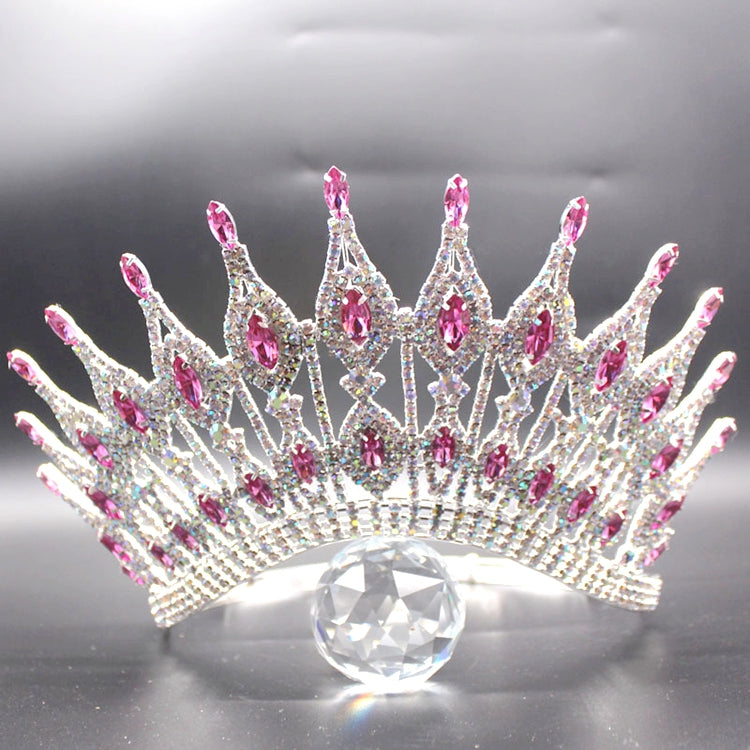 Gorgeous Rhinestone Pageant Crowns  Large High Quality Crystal Princess Tiaras And Crowns