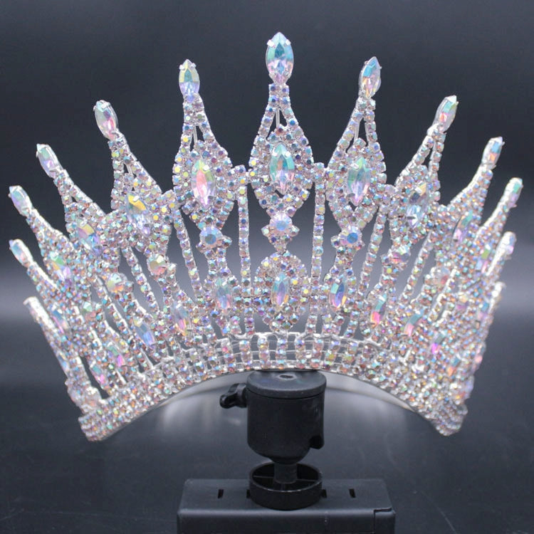 Gorgeous Rhinestone Pageant Crowns  Large High Quality Crystal Princess Tiaras And Crowns
