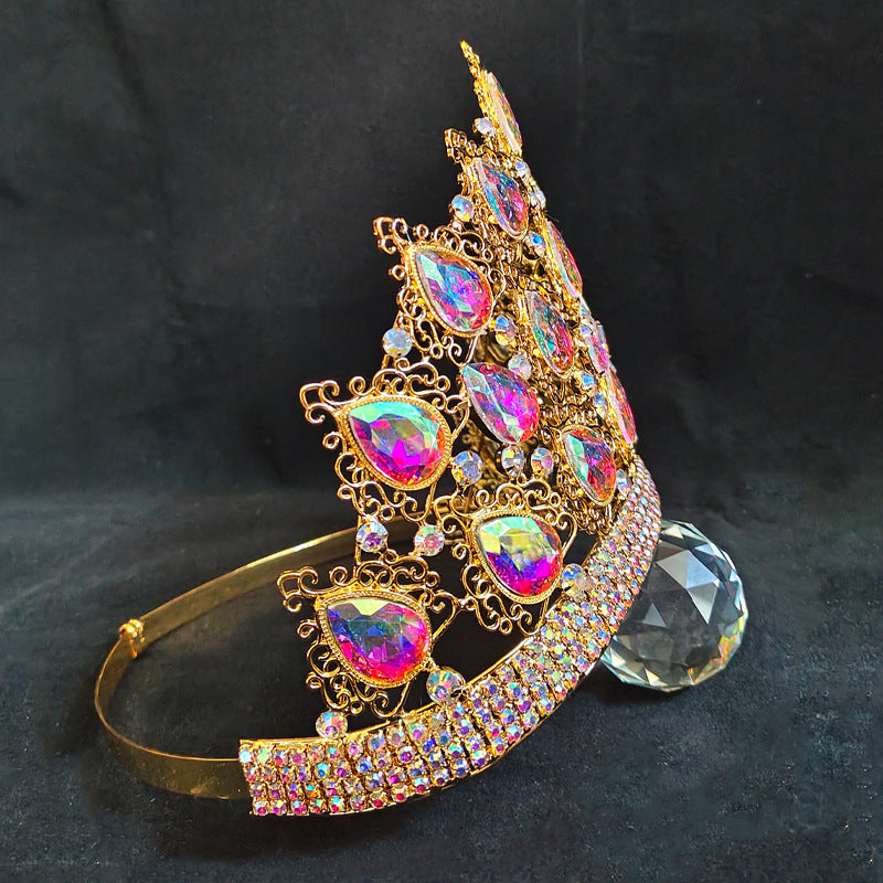Luxury Crystal Bridal Crown Comfort Band Beauty Women Queen Crown