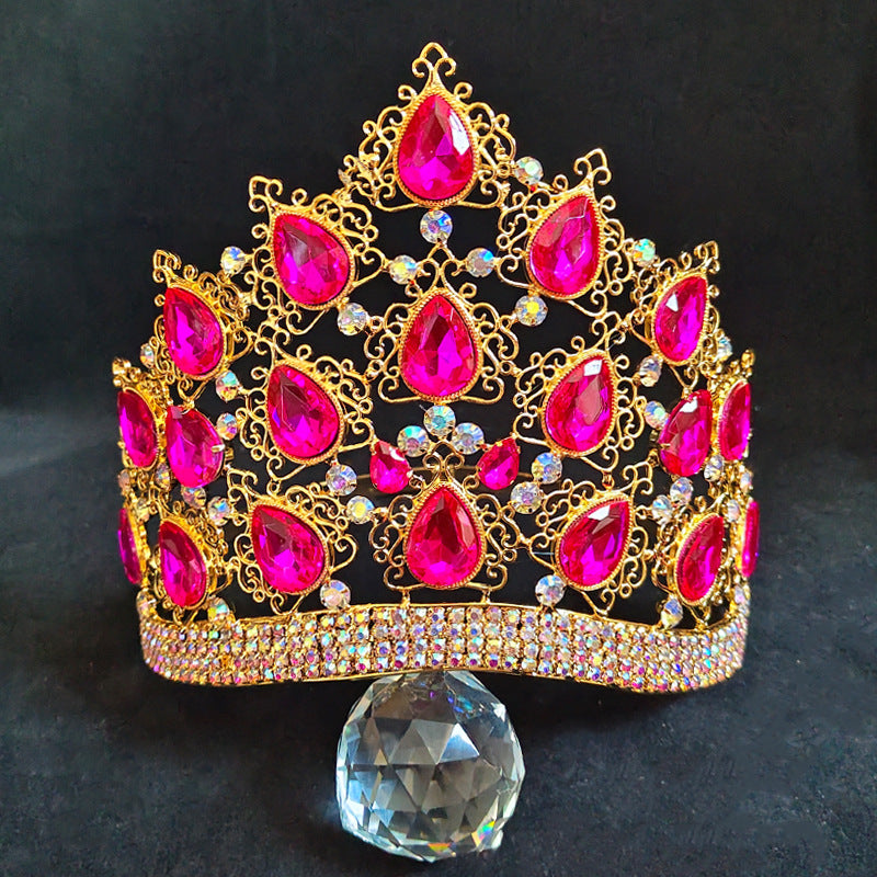 Luxury Crystal Bridal Crown Comfort Band Beauty Women Queen Crown