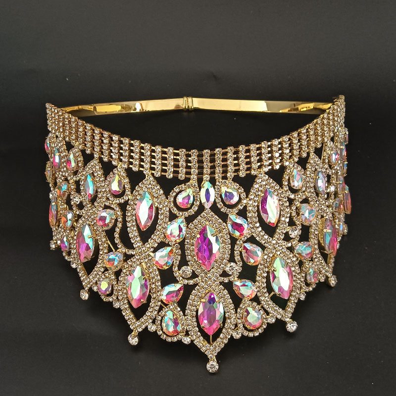 Luxury Bridal Tiara Beauty Women Pageant Crown Rhinestone Tiara Crown