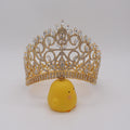 Comfort Band Full Round Pageant Crown Wedding Head Piece For Bride
