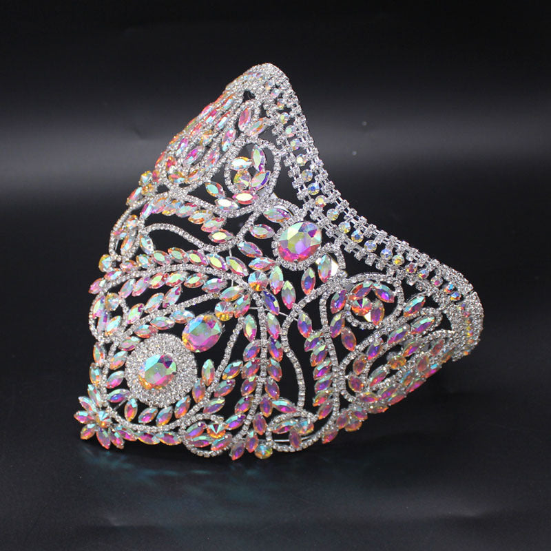 Luxury Wedding Tiaras And Crowns Large Tall Pageant Crown For Women