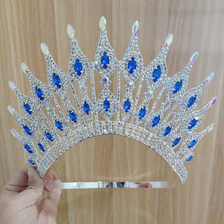 Beauty Queen crown Contoured Band Rhinestones Women Tiara For Pageant Or Party