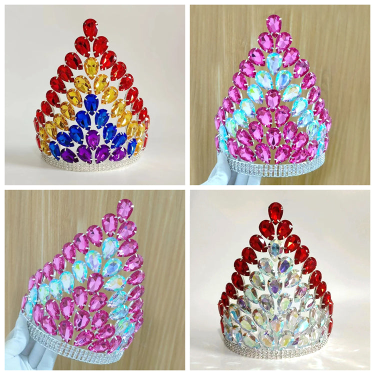 Pageant Crown Tiara Princess Birthday Party Decorations Beauty Royal Crown