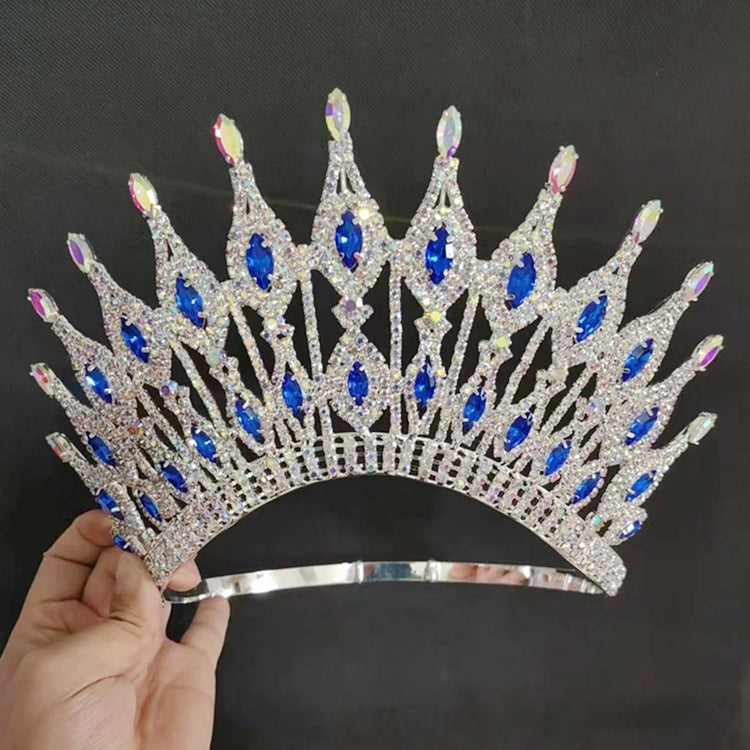 Beauty Queen crown Contoured Band Rhinestones Women Tiara For Pageant Or Party
