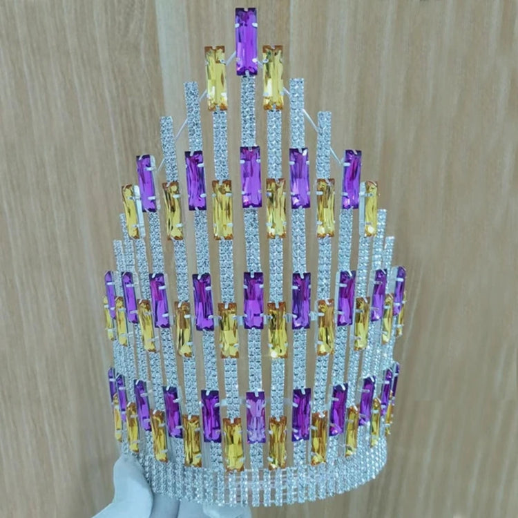 Beauty Queen Tiara Large Tall Miss World Pageant Crowns