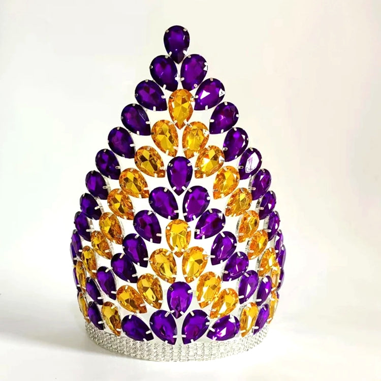 Gorgeous Crystal Pageant Tiaras And Crowns Large Tall Queen Crown For Women