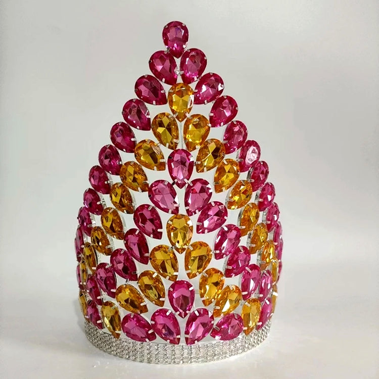Gorgeous Crystal Pageant Tiaras And Crowns Large Tall Queen Crown For Women