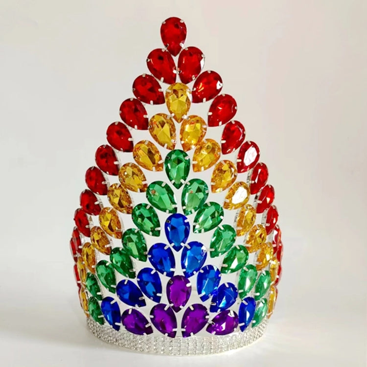 Gorgeous Crystal Pageant Tiaras And Crowns Large Tall Queen Crown For Women