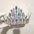 New Beauty Women Tiaras And Crowns Full Round  Pageant crown