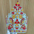 Contoured Band Beauty Large Bridal Crowns High Quality Royal Wedding Crown