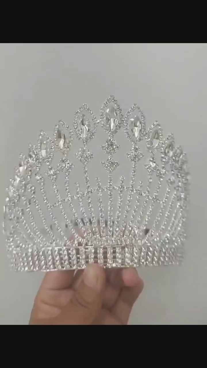 Wedding Crown Queen Rhinestone Tiara Party Stage Show