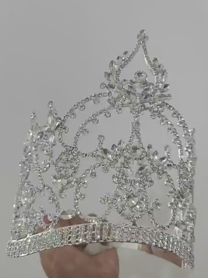 Adult Crowns And Tiaras  Large Pageant Crowns Beauty Queen Crown Miss World Crown For Women