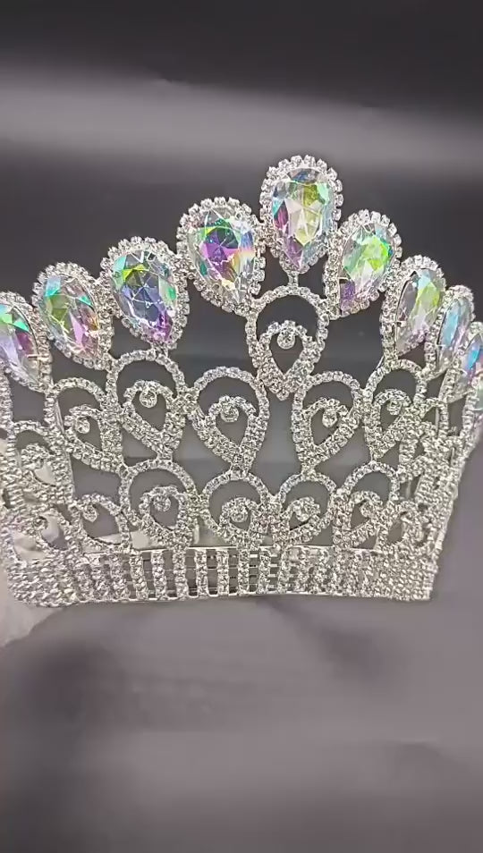 Comfort Band Bridal Crown Large Beauty Queen Crown For Women