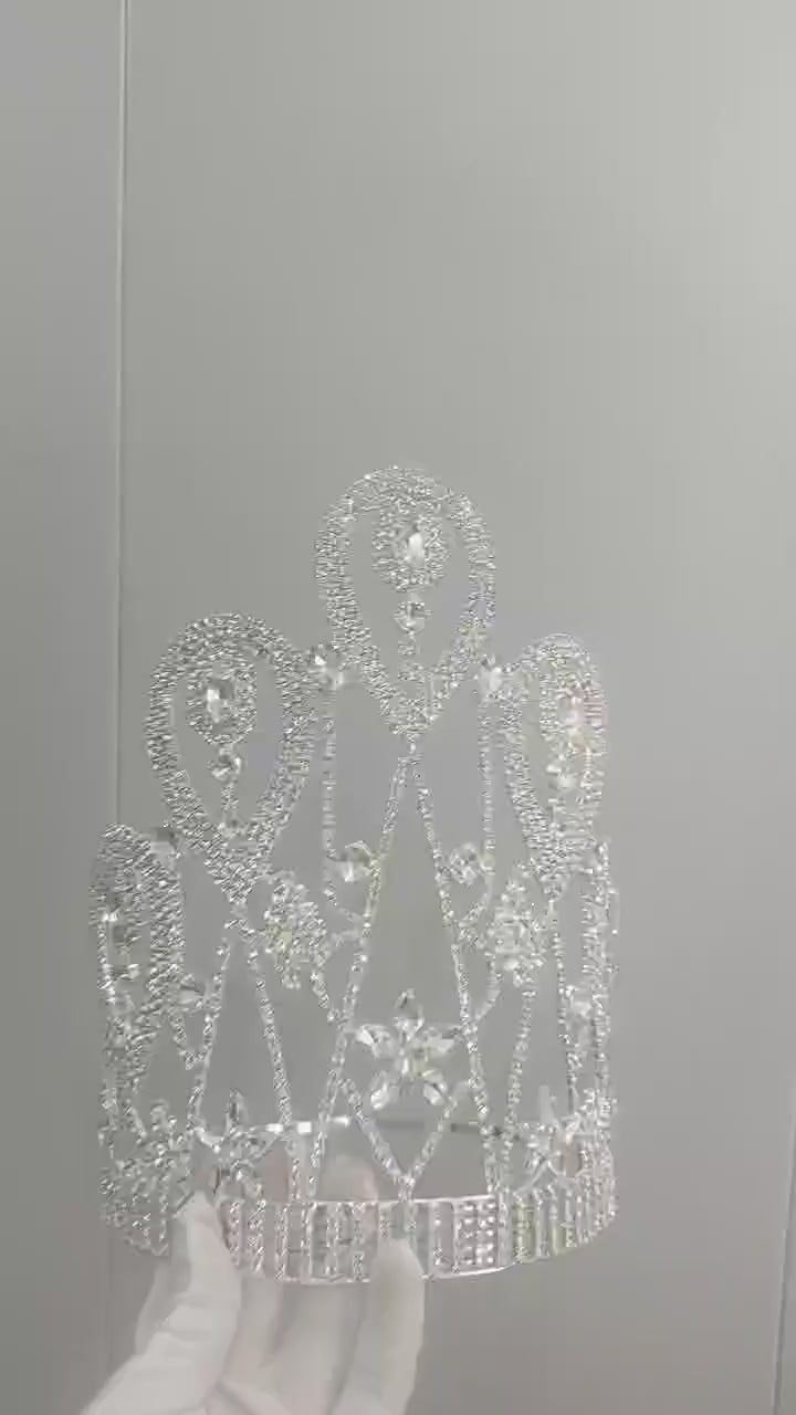 Miss World Big Pageant Tiaras High Quality Crystal Beauty Queen Crown